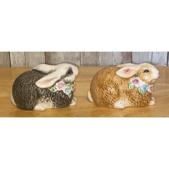 Heartfelt Kitchen Creations Easter Bunny Rabbit Salt & Pepper Shakers Decor - Picture 5 of 7